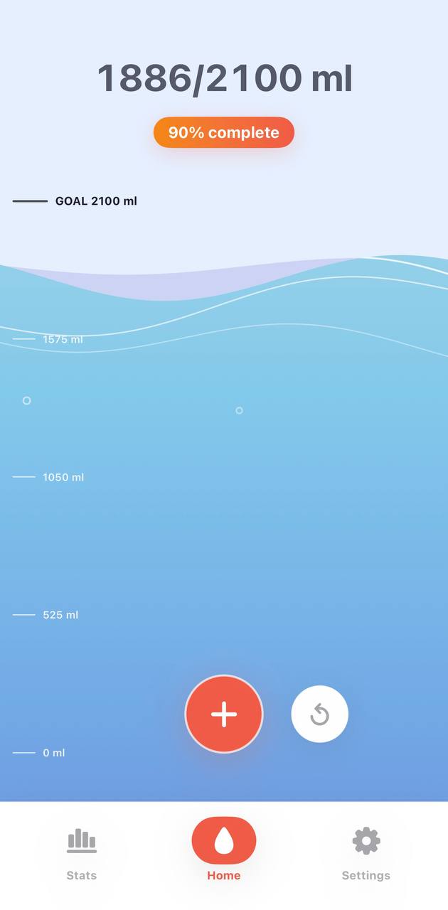 Murmur main hydration screen preview